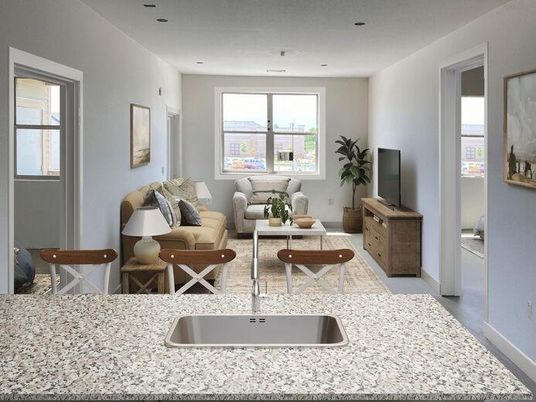 Interior, Living room, Recessed Lighting