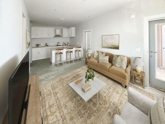 Interior, Kitchen, Living room, Recessed Lighting