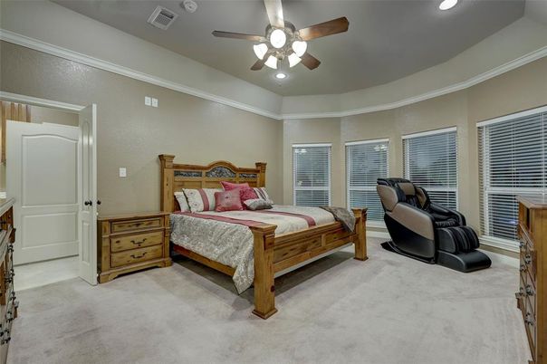 Bedroom, Interior, Recessed Lighting