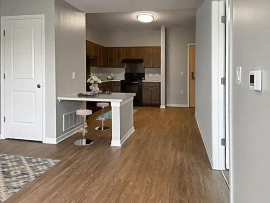 Interior, Kitchen, Wood Texture Flooring