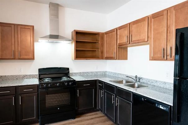 Interior, Kitchen, Wood Texture Flooring