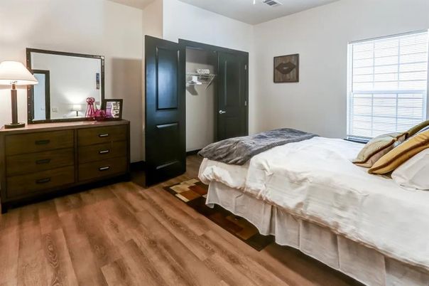Bedroom, Interior, Wood Texture Flooring