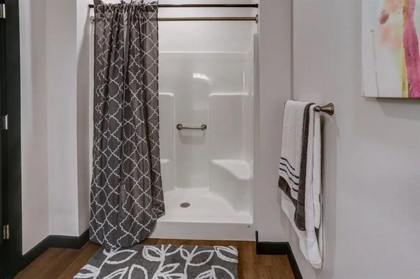 Bathroom, Interior, Wood Texture Flooring