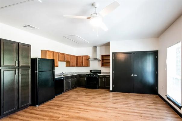 Interior, Kitchen, Wood Texture Flooring