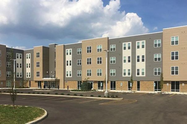Exterior, Facade, Condo Building