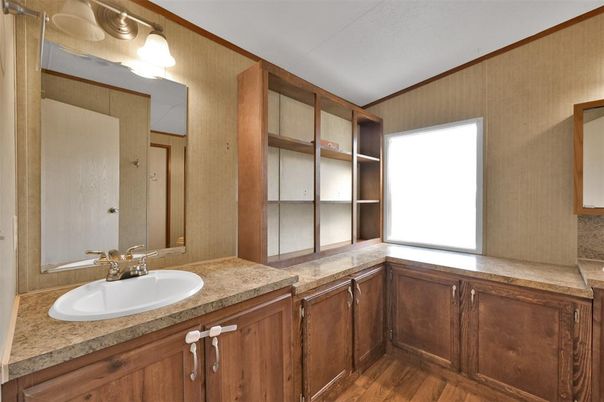 Bathroom, Interior, Wood Texture Flooring