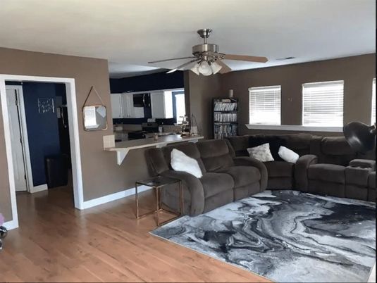 Interior, Kitchen, Living room, Wood Texture Flooring
