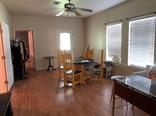 Dining room, Interior, Wood Texture Flooring