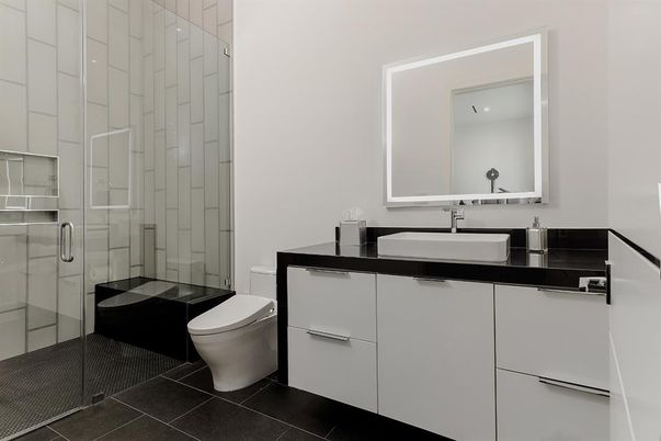 Bathroom, Glass Shower, Interior