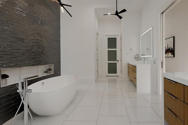 Bathroom, Dual Sink Vanities, Free Standing Baths, Interior