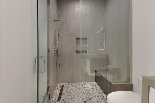 Bathroom, Glass Shower, Interior