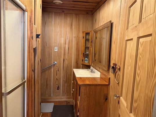 Bathroom, Interior, Wooden Ceilings, Wooden Walls