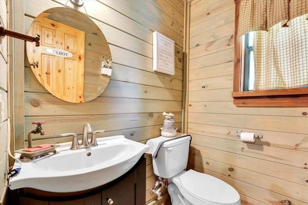 Bathroom, Interior, Wooden Walls