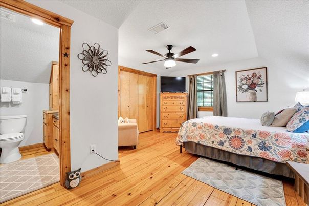 Bathroom, Bedroom, Interior, Recessed Lighting, Wood Texture Flooring