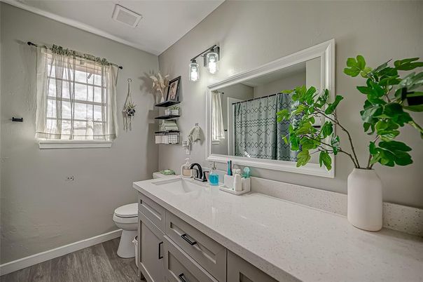 Bathroom, Interior, Wood Texture Flooring