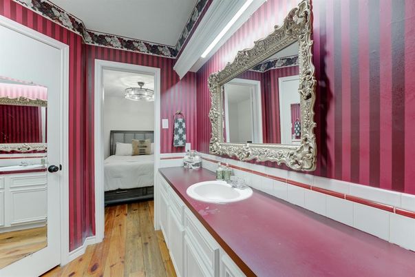 Bathroom, Bedroom, Dual Sink Vanities, Interior, Wood Texture Flooring