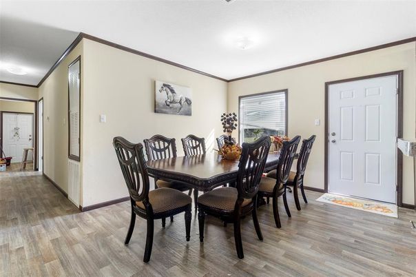 Dining room, Interior, Wood Texture Flooring