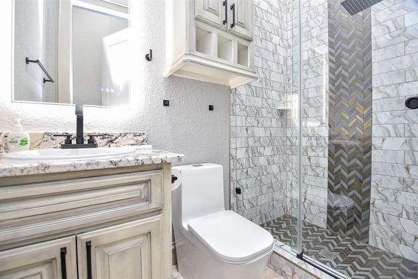 Bathroom, Glass Shower, Interior
