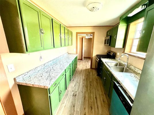 Interior, Kitchen, Wood Texture Flooring