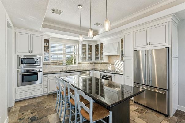 Interior, Kitchen, Pendant Lights, Stainless Steel Appliances