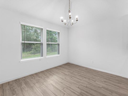 Chandelier, Empty room, Interior, Wood Texture Flooring
