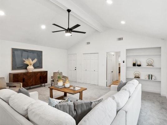 Interior, Living room, Recessed Lighting