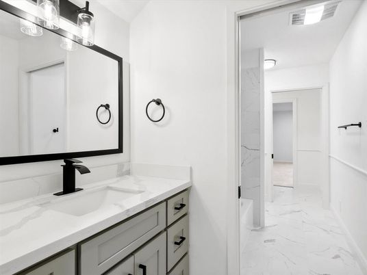 Bathroom, Dual Sink Vanities, Interior, Marble, Marble Walls
