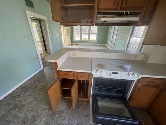 Interior, Kitchen, Wood Texture Flooring