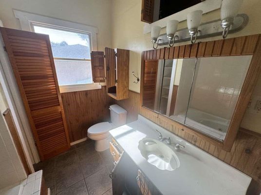 Bathroom, Interior, Wooden Walls