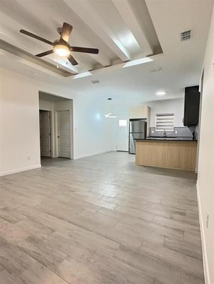 Empty room, Interior, Kitchen, Wood Texture Flooring