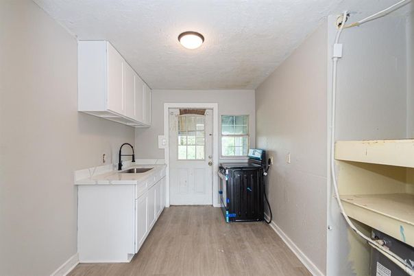 Interior, Kitchen, Wood Texture Flooring