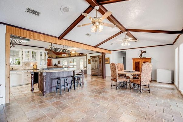 Dining room, Interior, Wooden Beams