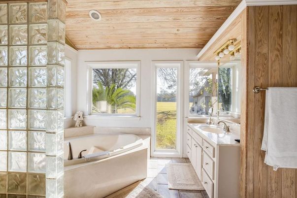 Bathroom, Interior, Wooden Ceilings