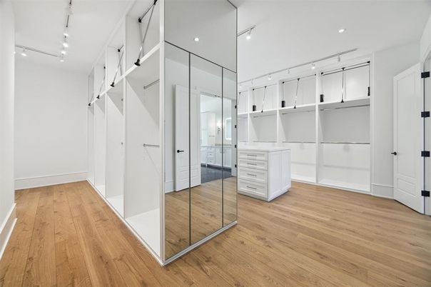 Interior, Recessed Lighting, Walk-in Closets, Wood Texture Flooring
