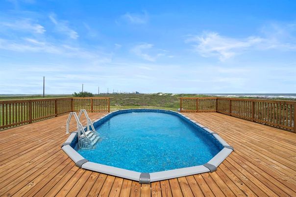 Exterior, Pool, Wood Texture Flooring