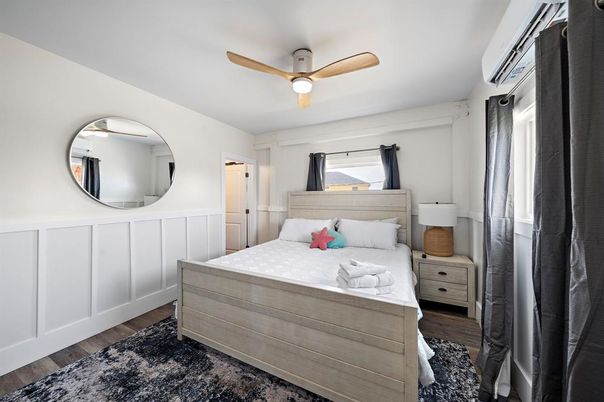 Bedroom, Interior, Wood Texture Flooring