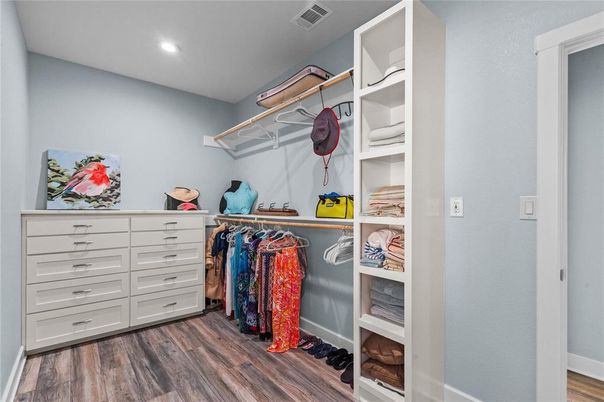 Interior, Recessed Lighting, Walk-in Closets, Wood Texture Flooring