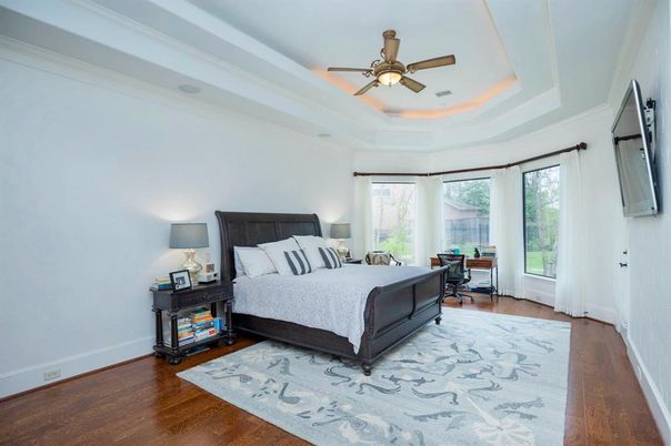 Bedroom, Interior, Wood Texture Flooring