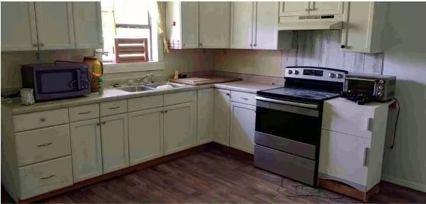 Interior, Kitchen, Wood Texture Flooring