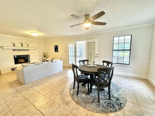 Dining room, Fireplace, Interior, Living room
