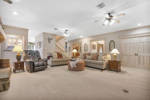 Interior, Living room, Recessed Lighting