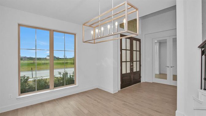 Interior, Pendant Lights, Wood Texture Flooring