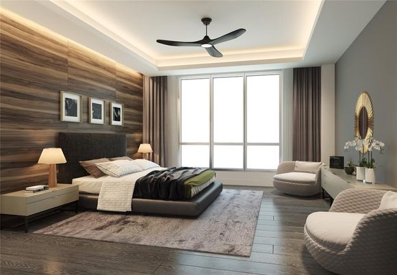 Bedroom, Interior, Wood Texture Flooring, Wooden Walls