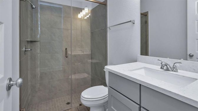 Bathroom, Glass Shower, Interior