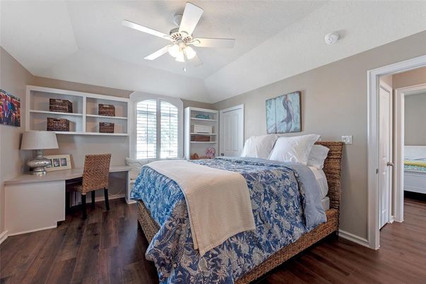Bedroom, Home Office, Interior, Wood Texture Flooring