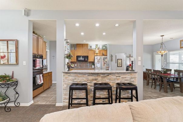 Dining room, Interior, Kitchen, Pendant Lights, Recessed Lighting