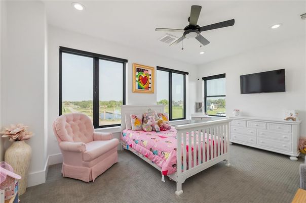 Bedroom, Interior, Recessed Lighting