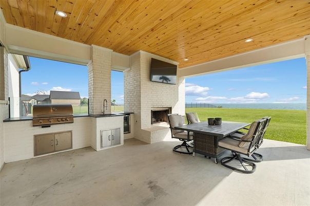 Backyard, Exterior, Fireplace