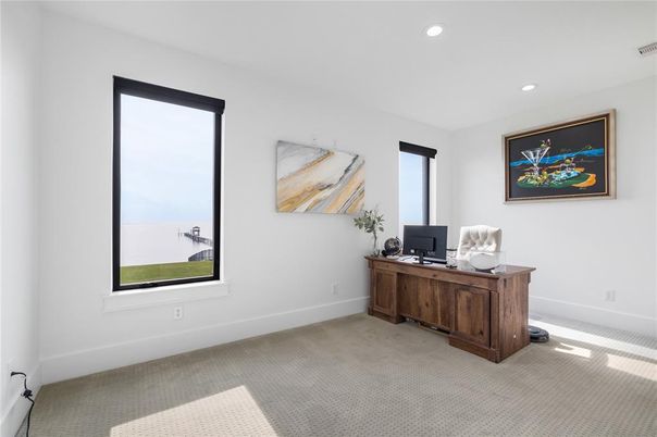 Home Office, Interior, Recessed Lighting