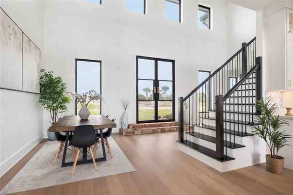 Dining room, Interior, Wood Texture Flooring